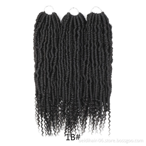 Bomb passion twist crochet hair, pre-twisted crochet braids, mini twist bounce passion twist spring twists